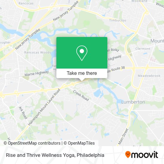 Rise and Thrive Wellness Yoga map