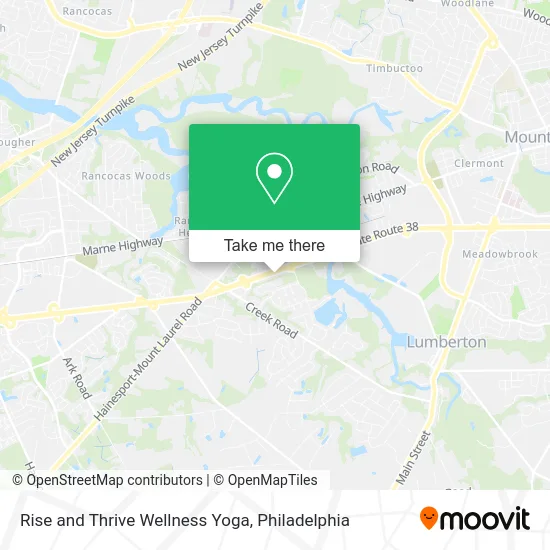 Rise and Thrive Wellness Yoga map