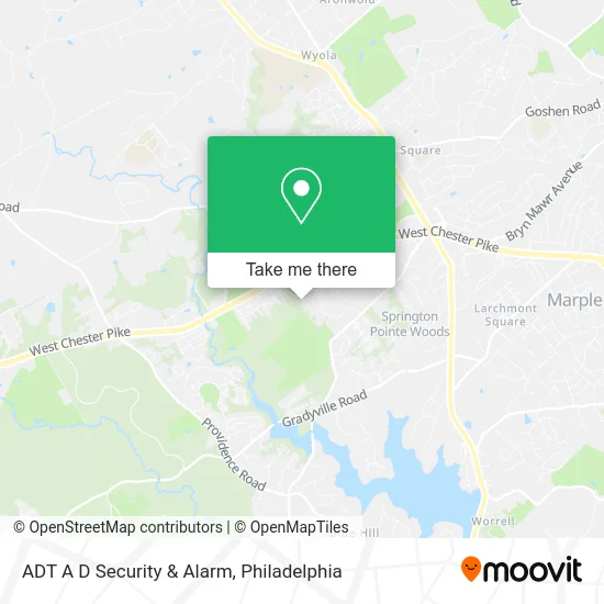 ADT A D Security & Alarm map