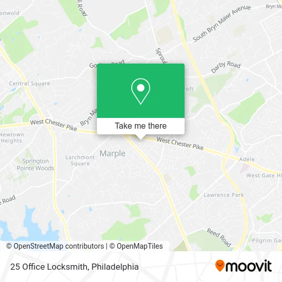 25 Office Locksmith map