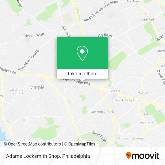 Adams Locksmith Shop map