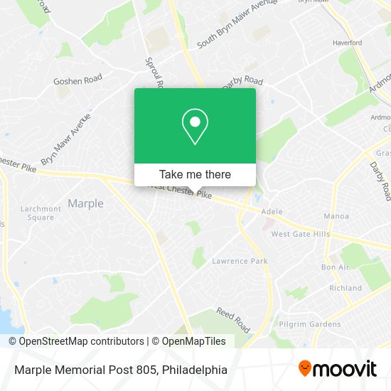 Mapa de Marple Memorial Post 805