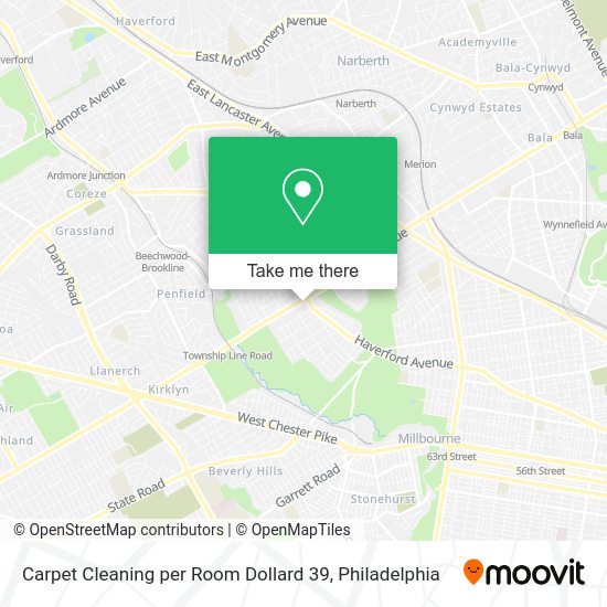 Carpet Cleaning per Room Dollard 39 map