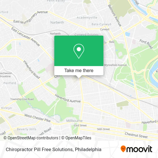 Chiropractor Pill Free Solutions map