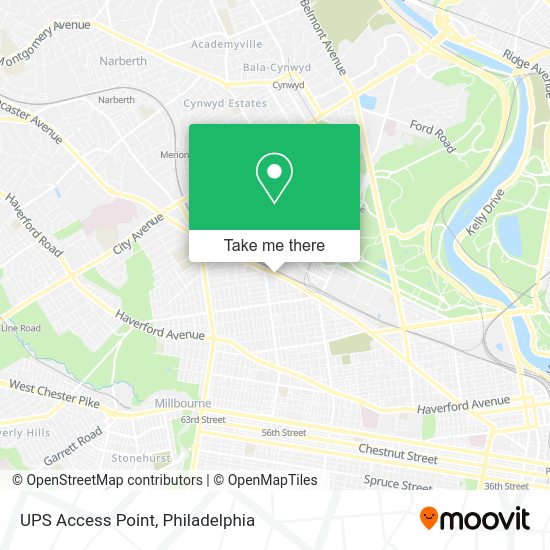 UPS Access Point map