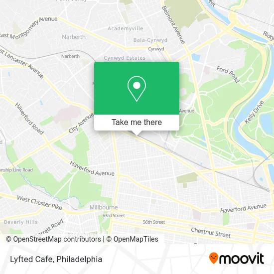 Lyfted Cafe map