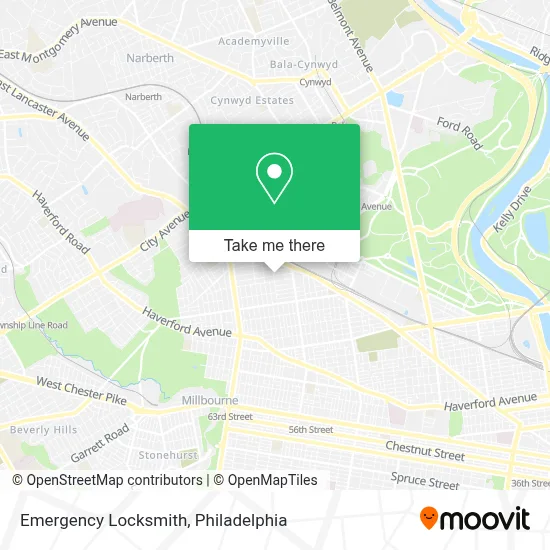 Emergency Locksmith map