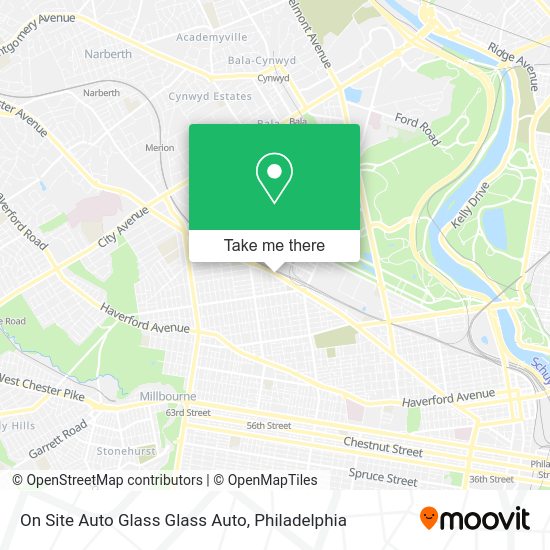 On Site Auto Glass Glass Auto map