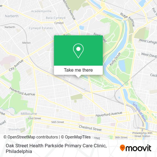 Mapa de Oak Street Health Parkside Primary Care Clinic
