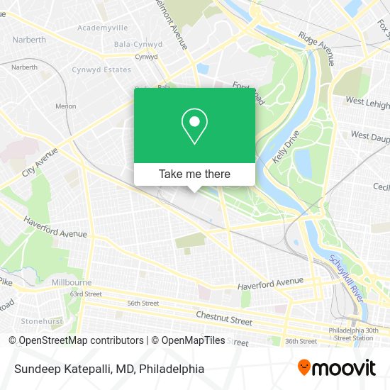 Mapa de Sundeep Katepalli, MD