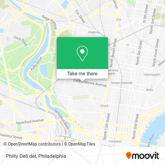 Mapa de Philly Deli del