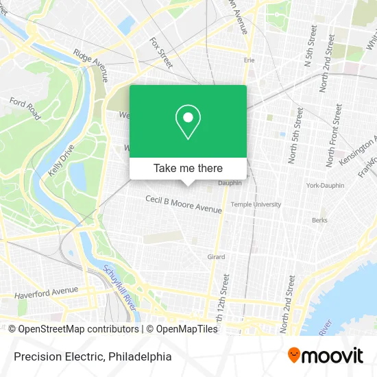 Precision Electric map