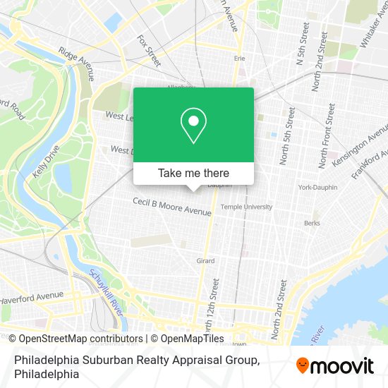 Philadelphia Suburban Realty Appraisal Group map