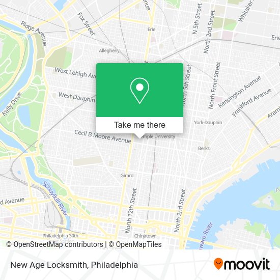 New Age Locksmith map