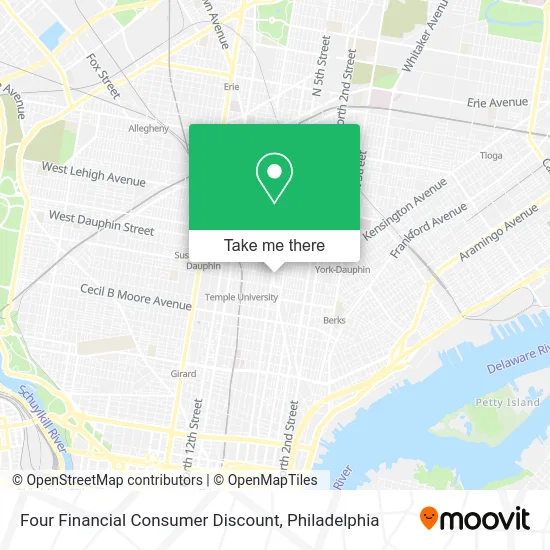 Four Financial Consumer Discount map