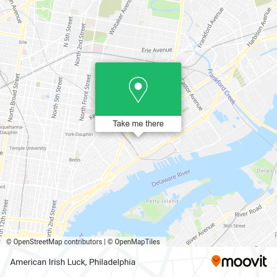 American Irish Luck map