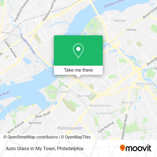 Mapa de Auto Glass in My Town