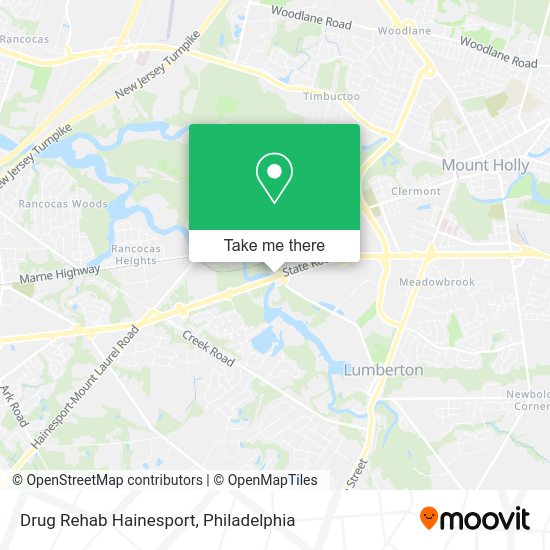 Drug Rehab Hainesport map
