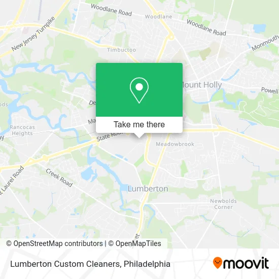 Lumberton Custom Cleaners map