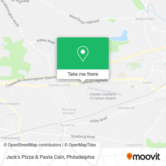 Jack's Pizza & Pasta Caln map
