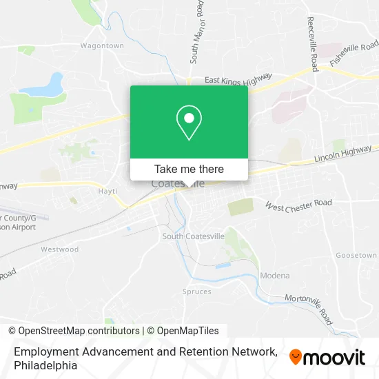 Employment Advancement and Retention Network map