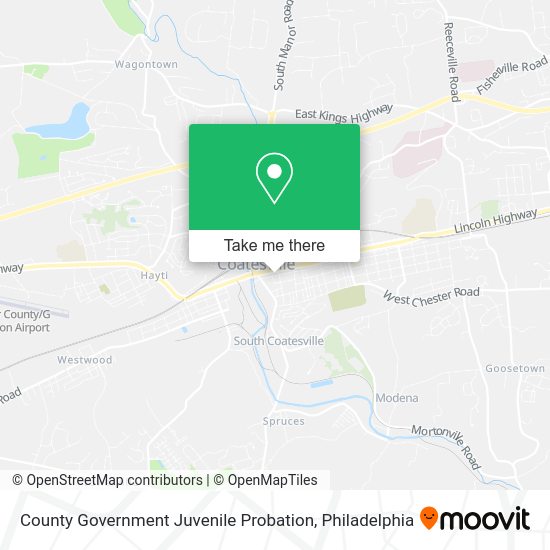 County Government Juvenile Probation map