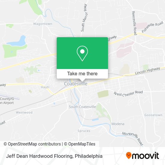 Jeff Dean Hardwood Flooring map