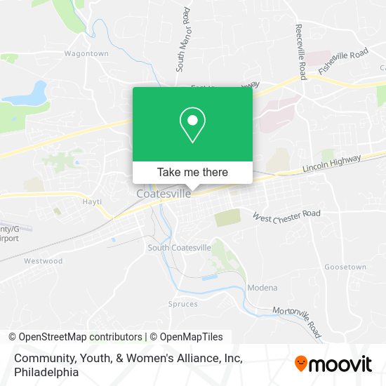 Community, Youth, & Women's Alliance, Inc map