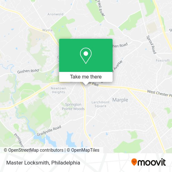 Mapa de Master Locksmith