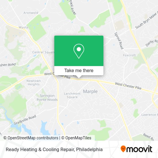 Ready Heating & Cooling Repair map