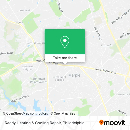 Ready Heating & Cooling Repair map