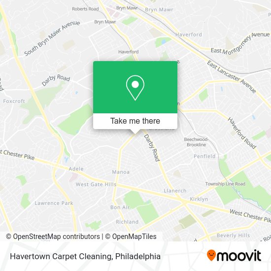 Havertown Carpet Cleaning map