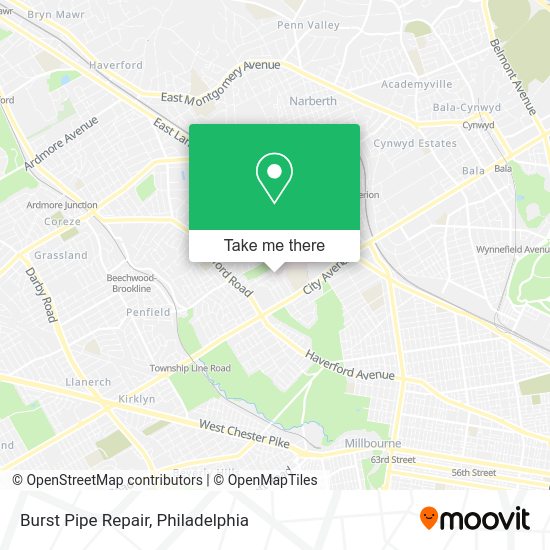 Burst Pipe Repair map