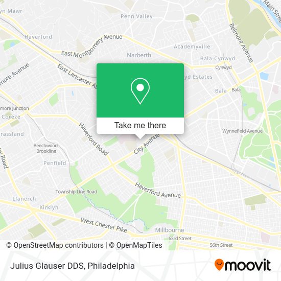 Julius Glauser DDS map