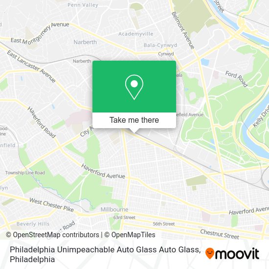 Philadelphia Unimpeachable Auto Glass Auto Glass map