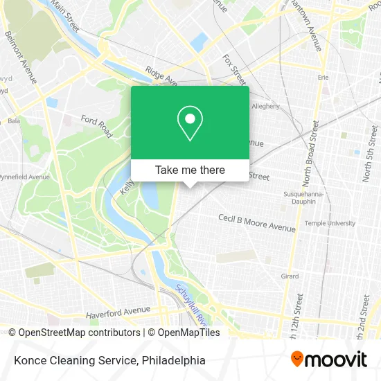 Konce Cleaning Service map