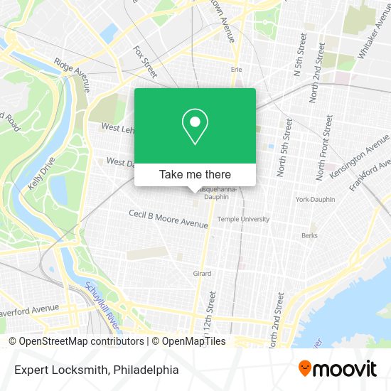 Mapa de Expert Locksmith
