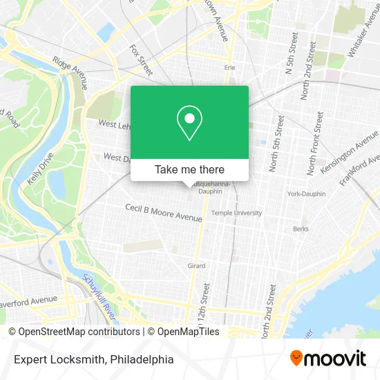 Expert Locksmith map