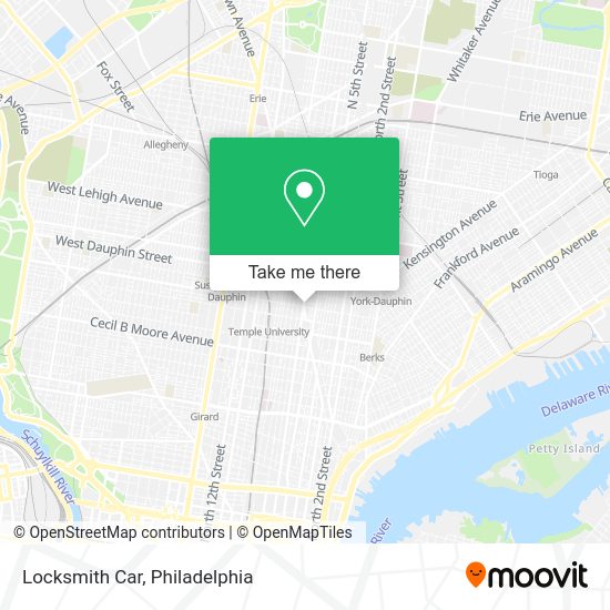 Mapa de Locksmith Car