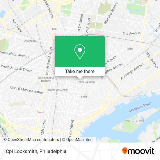 Mapa de Cpi Locksmith