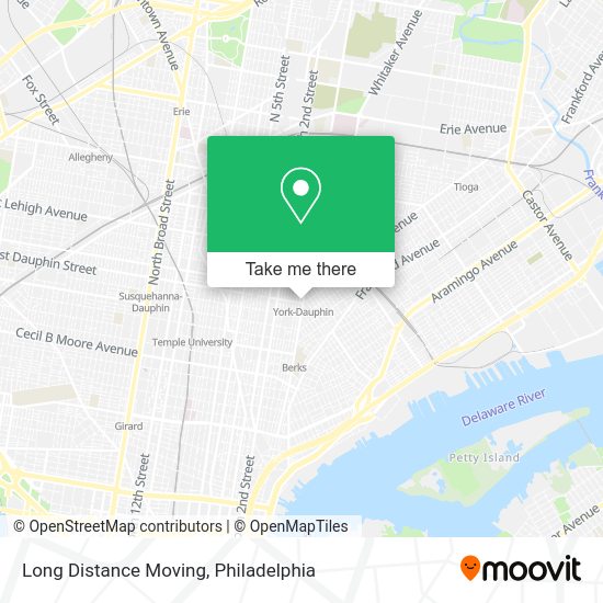 Long Distance Moving map