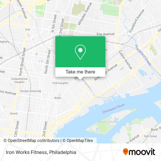 Iron Works Fitness map