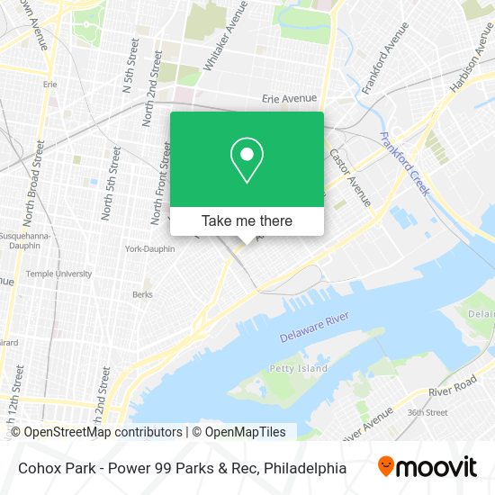 Cohox Park - Power 99 Parks & Rec map