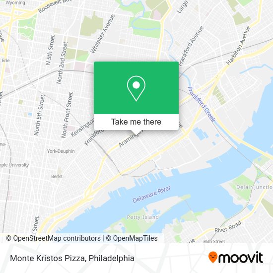 Mapa de Monte Kristos Pizza