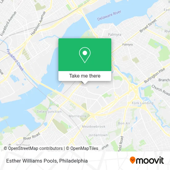 Esther Williams Pools map