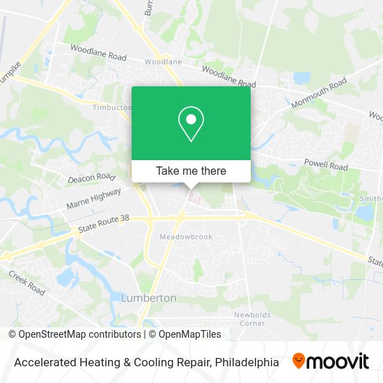 Mapa de Accelerated Heating & Cooling Repair