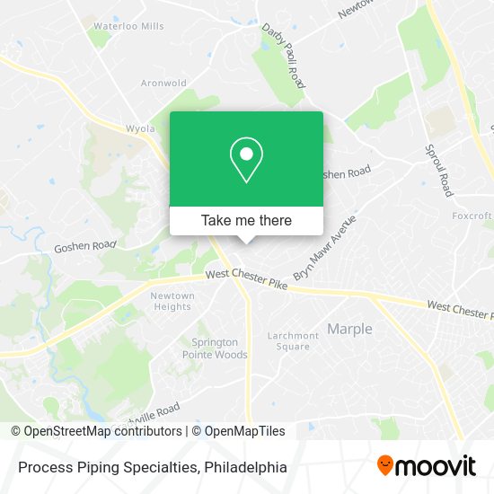 Mapa de Process Piping Specialties