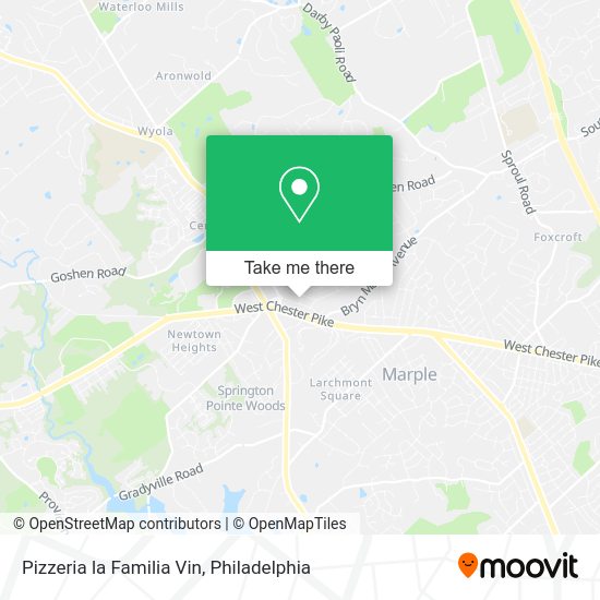 Mapa de Pizzeria la Familia Vin