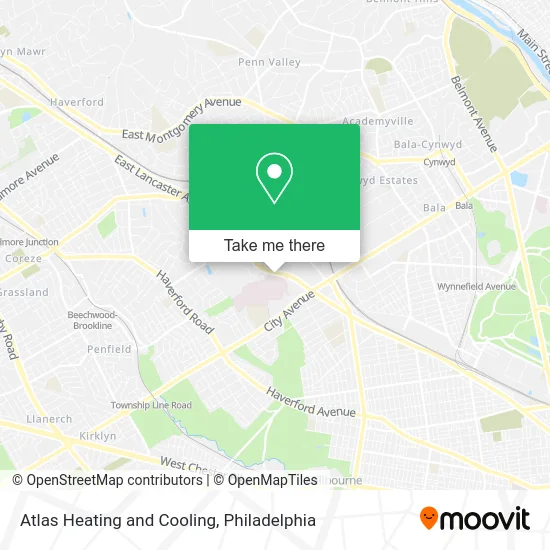 Atlas Heating and Cooling map