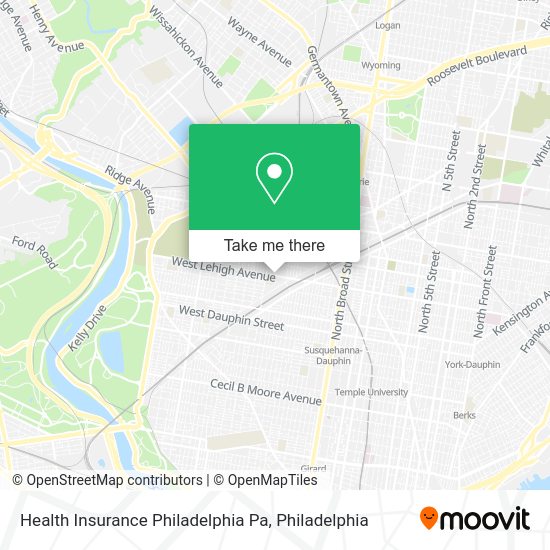 Health Insurance Philadelphia Pa map